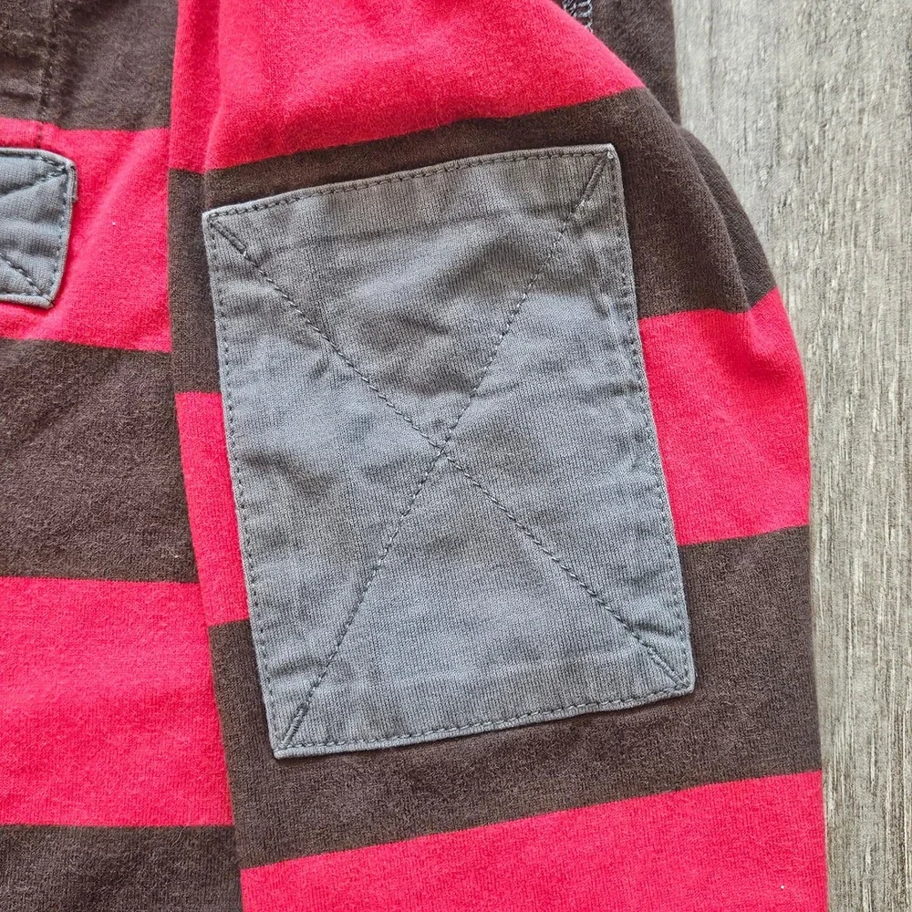 Hanna Andersson Pants Hoodie Set Kids 130 Striped Long Sleeve Rugby Utility Play